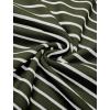imageCOOFANDY Mens Knit Polo Shirts Short Sleeve Striped Golf Polo Shirts Lightweight Casual Collared T ShirtArmy Green White Stripes