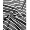 imageCOOFANDY Mens Knit Polo Shirts Short Sleeve Striped Golf Polo Shirts Lightweight Casual Collared T ShirtGrey White Stripes