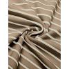 imageCOOFANDY Mens Knit Polo Shirts Short Sleeve Striped Golf Polo Shirts Lightweight Casual Collared T ShirtKhaki Beige Stripes