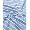 imageCOOFANDY Mens Knit Polo Shirts Short Sleeve Striped Golf Polo Shirts Lightweight Casual Collared T ShirtLight Blue White Stripes