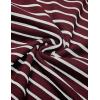 imageCOOFANDY Mens Knit Polo Shirts Short Sleeve Striped Golf Polo Shirts Lightweight Casual Collared T ShirtWine Red White Stripes