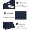 imageCOOFANDY Mens Knit Shirts Short Sleeve Button Down Polo Shirt Crochet Casual Vintage Summer Beach ShirtsDark Navy Blue
