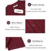imageCOOFANDY Mens Knit Shirts Short Sleeve Button Down Polo Shirt Crochet Casual Vintage Summer Beach ShirtsWine Red