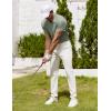 imageCOOFANDY Mens Polo Shirt Golf Dry Fit Performance Short Sleeve Moisture Wicking Athletic Polo Collared Tennis TShirtArmy Green