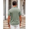 imageCOOFANDY Mens Polo Shirt Golf Dry Fit Performance Short Sleeve Moisture Wicking Athletic Polo Collared Tennis TShirtArmy Green