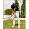imageCOOFANDY Mens Polo Shirt Golf Dry Fit Performance Short Sleeve Moisture Wicking Athletic Polo Collared Tennis TShirtBlack