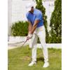 imageCOOFANDY Mens Polo Shirt Golf Dry Fit Performance Short Sleeve Moisture Wicking Athletic Polo Collared Tennis TShirtBlue