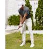imageCOOFANDY Mens Polo Shirt Golf Dry Fit Performance Short Sleeve Moisture Wicking Athletic Polo Collared Tennis TShirtDark Gray