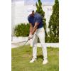 imageCOOFANDY Mens Polo Shirt Golf Dry Fit Performance Short Sleeve Moisture Wicking Athletic Polo Collared Tennis TShirtPure Blue
