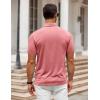 imageCOOFANDY Mens Polo Shirt Golf Dry Fit Performance Short Sleeve Moisture Wicking Athletic Polo Collared Tennis TShirtRed