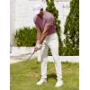 imageCOOFANDY Mens Polo Shirt Golf Dry Fit Performance Short Sleeve Moisture Wicking Athletic Polo Collared Tennis TShirtWine