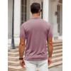 imageCOOFANDY Mens Polo Shirt Golf Dry Fit Performance Short Sleeve Moisture Wicking Athletic Polo Collared Tennis TShirtWine