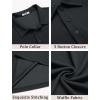 imageCOOFANDY Mens Polo Shirts Short Sleeve Classic Fit Golf Shirts Casual Solid Waffle Collared T ShirtDark Gray