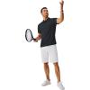 imageCOOFANDY Mens Polo Shirts Short Sleeve Classic Fit Golf Shirts Casual Solid Waffle Collared T ShirtDark Gray