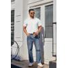 imageCOOFANDY Mens Polo Shirts Short Sleeve Classic Fit Golf Shirts Casual Solid Waffle Collared T ShirtWhite