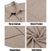 imageCOOFANDY Men Short Sleeve Polo Shirt Casual Summer Collar Shirts Dress Button Polo T Shirt Classic Golf ShirtsBeige