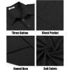 imageCOOFANDY Men Short Sleeve Polo Shirt Casual Summer Collar Shirts Dress Button Polo T Shirt Classic Golf ShirtsBlack