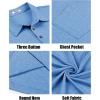 imageCOOFANDY Men Short Sleeve Polo Shirt Casual Summer Collar Shirts Dress Button Polo T Shirt Classic Golf ShirtsBlue
