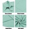 imageCOOFANDY Men Short Sleeve Polo Shirt Casual Summer Collar Shirts Dress Button Polo T Shirt Classic Golf ShirtsLight Green