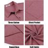 imageCOOFANDY Men Short Sleeve Polo Shirt Casual Summer Collar Shirts Dress Button Polo T Shirt Classic Golf ShirtsRed