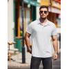 imageCOOFANDY Men Short Sleeve Polo Shirt Casual Summer Collar Shirts Dress Button Polo T Shirt Classic Golf ShirtsWhite