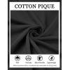 imageCOOFANDY Mens Cotton Pique Polo Shirts Short Sleeve Golf Shirts Basic Casual Collared TShirtBlack
