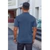 imageCOOFANDY Mens Cotton Pique Polo Shirts Short Sleeve Golf Shirts Basic Casual Collared TShirtDark Blue