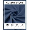 imageCOOFANDY Mens Cotton Pique Polo Shirts Short Sleeve Golf Shirts Basic Casual Collared TShirtDark Blue