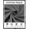 imageCOOFANDY Mens Cotton Pique Polo Shirts Short Sleeve Golf Shirts Basic Casual Collared TShirtDark Grey