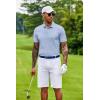 imageCOOFANDY Mens Cotton Pique Polo Shirts Short Sleeve Golf Shirts Basic Casual Collared TShirtLight Blue