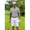 imageCOOFANDY Mens Cotton Pique Polo Shirts Short Sleeve Golf Shirts Basic Casual Collared TShirtLight Grey