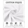 imageCOOFANDY Mens Cotton Pique Polo Shirts Short Sleeve Golf Shirts Basic Casual Collared TShirtWhite