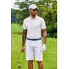 imageCOOFANDY Mens Cotton Pique Polo Shirts Short Sleeve Golf Shirts Basic Casual Collared TShirtWhite