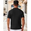 imageCOOFANDY Mens Knit Button Down Shirts Short Sleeve Vintage Polo Shirt Casual Vacation Beach ShirtsBlack