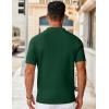 imageCOOFANDY Mens Knit Button Down Shirts Short Sleeve Vintage Polo Shirt Casual Vacation Beach ShirtsGreen