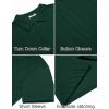 imageCOOFANDY Mens Knit Button Down Shirts Short Sleeve Vintage Polo Shirt Casual Vacation Beach ShirtsGreen