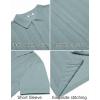 imageCOOFANDY Mens Knit Button Down Shirts Short Sleeve Vintage Polo Shirt Casual Vacation Beach ShirtsIce Green