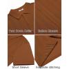imageCOOFANDY Mens Knit Button Down Shirts Short Sleeve Vintage Polo Shirt Casual Vacation Beach ShirtsLight Brown