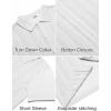 imageCOOFANDY Mens Knit Button Down Shirts Short Sleeve Vintage Polo Shirt Casual Vacation Beach ShirtsWhite