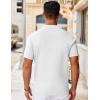 imageCOOFANDY Mens Knit Button Down Shirts Short Sleeve Vintage Polo Shirt Casual Vacation Beach ShirtsWhite