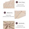 imageCOOFANDY Mens Knit Polo Shirt Vintage Button Down Shirt Short Sleeve Hawaiian Shirt 2025 Summer Fashion Beach ShirtsCream