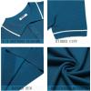 imageCOOFANDY Mens Knit Polo Shirts Casual Short Sleeve Button Down Shirts Crochet Classic Golf Polo Collared ShirtsRoyal Blue