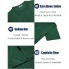 imageCOOFANDY Mens Knit Polo Shirts Short Sleeve Collared Golf Shirt Hollow Out Textured TShirt Summer Fashion TopsDark Green