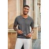 imageCOOFANDY Mens Knit Polo Shirts Short Sleeve Collared Golf Shirt Hollow Out Textured TShirt Summer Fashion TopsDark Grey