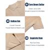 imageCOOFANDY Mens Knit Polo Shirts Short Sleeve Collared Golf Shirt Hollow Out Textured TShirt Summer Fashion TopsKhaki
