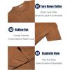 imageCOOFANDY Mens Knit Polo Shirts Short Sleeve Collared Golf Shirt Hollow Out Textured TShirt Summer Fashion TopsLight Brown
