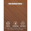 imageCOOFANDY Mens Knit Polo Shirts Short Sleeve Collared Golf Shirt Hollow Out Textured TShirt Summer Fashion TopsLight Brown
