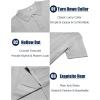 imageCOOFANDY Mens Knit Polo Shirts Short Sleeve Collared Golf Shirt Hollow Out Textured TShirt Summer Fashion TopsLight Grey