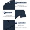 imageCOOFANDY Mens Knit Polo Shirts Short Sleeve Collared Golf Shirt Hollow Out Textured TShirt Summer Fashion TopsNavy Blue