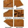 imageCOOFANDY Mens Track Suits 2 Piece Set Casual Quarter Zip Polo Shirt and Shorts Set Sweatsuit Summer OutfitsLight Brown